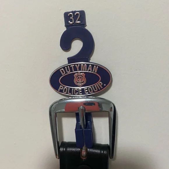 Black leather belt, size 32, brand new - Picture 2 of 4